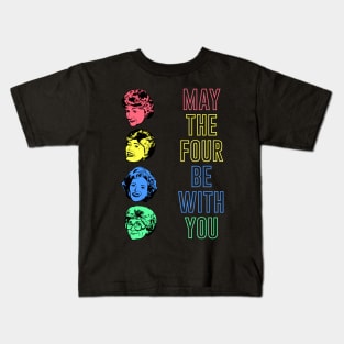 Four Girl of Color Kids T-Shirt